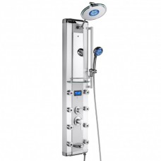 Bath 51 in. 8-Jet Aluminum Shower Panel System 